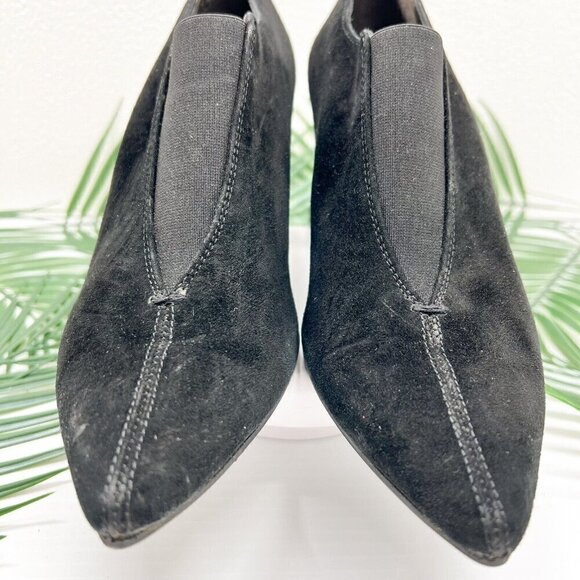 Paul Green Women's Black Suede Paul Stacia Pointed Toe Pump Heels Size 8 - Picture 5 of 13